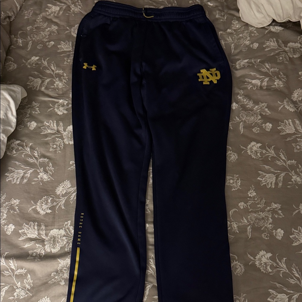 Under Armour Dark Blue Pants with Yellow Accents